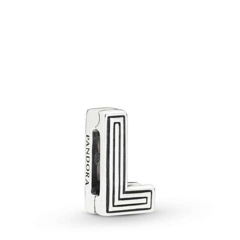 Pandora Reflexions™ Letter L Clip Charm Clearance NZ, Sterling Silver (235849-VFR)